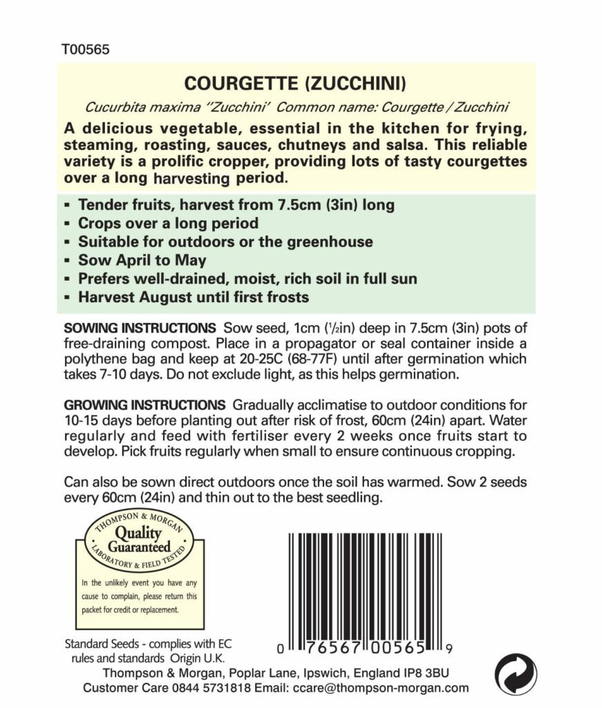 Courgette (Zucchini) 76567005659