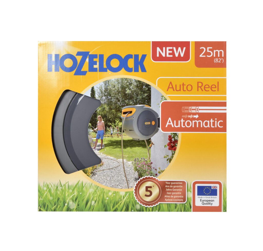 Hozelock 25m Autoreel & Multispray Gun 5010646061575 2