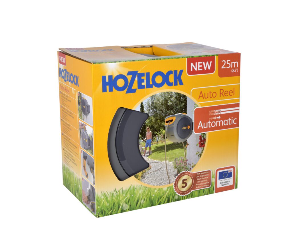Hozelock 25m Autoreel & Multispray Gun 5010646061575 2