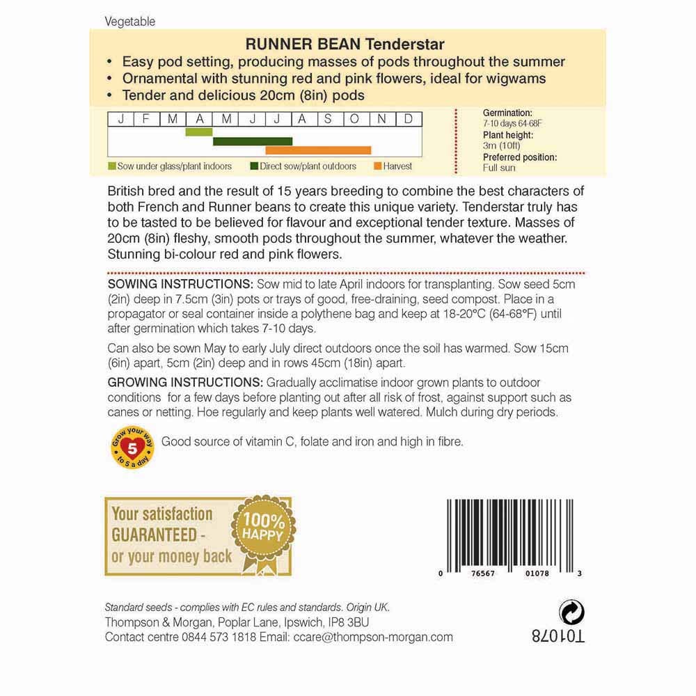 Runner Bean Tenderstar 76567010783
